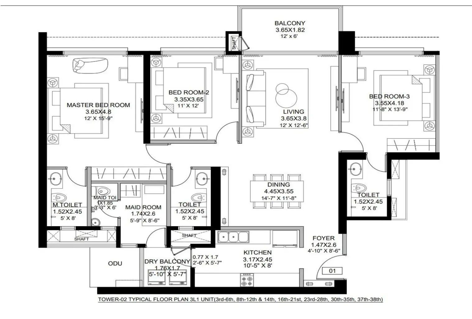 4 BHK-6000  SqFt