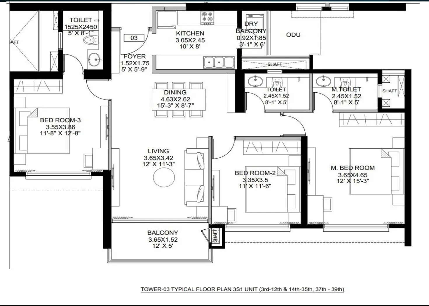 5 BHK-800  SqFt